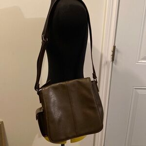 Aldo Satchel Purse Y2K Brown Pockets Strap Medium Fall Vintage Office Casual